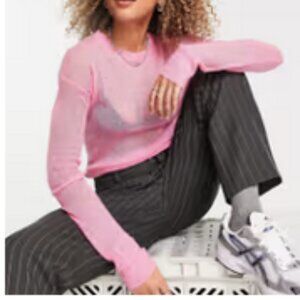 Weekday Tuck recycled polyamide lightweight knit sz L